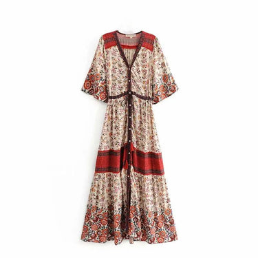Floral Boho Maxi Dress-Your Soul Place